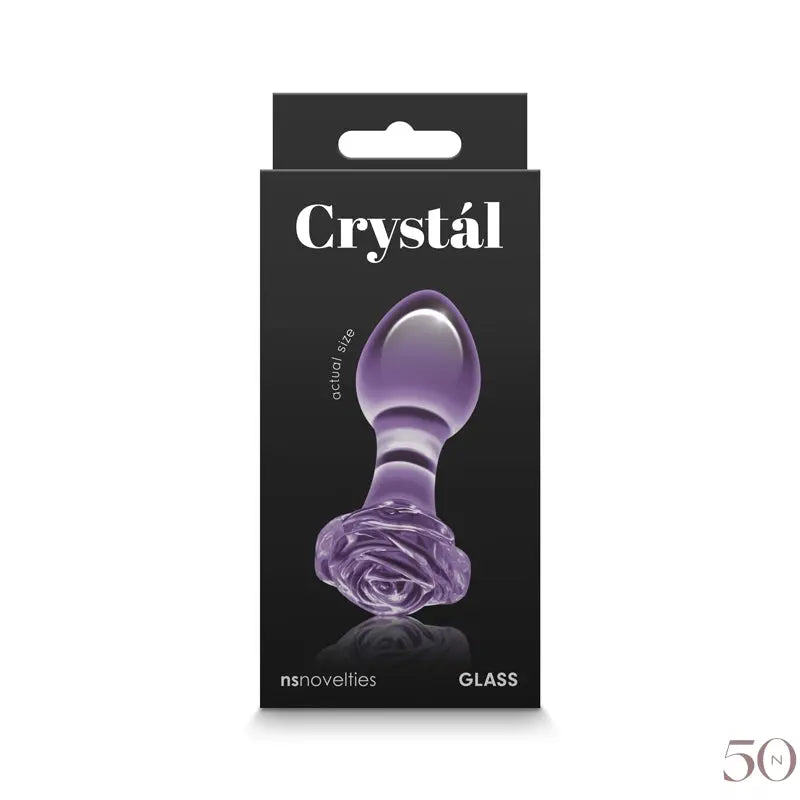 Rose Shaped Anal Plug - Purple - 50 Shades of Sex