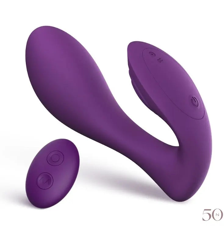Duojoy Vibrator for Couples Purple - 50 Shades of Sex Duojoy Vibrator for Couples Purple - 50 Shades of Sex