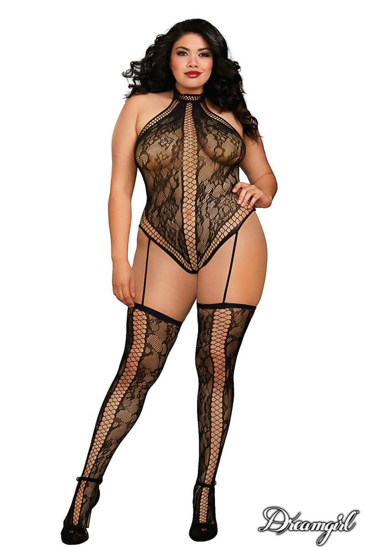 Teddy Bodystocking Taille Queen