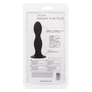 Ribbed Silicone Anal Dildo