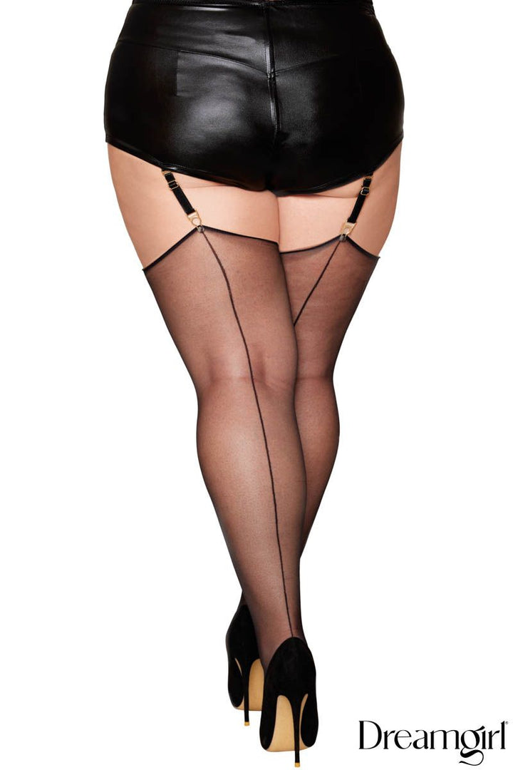 Bas semi-transparent satiné Dreamgirl
