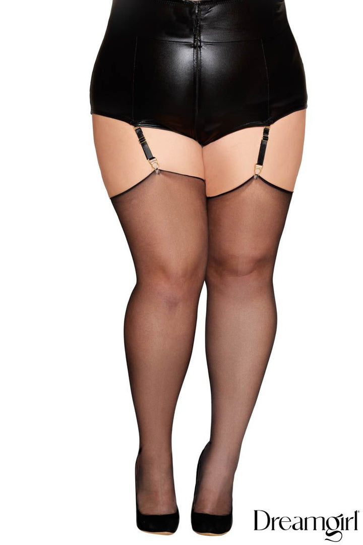 Bas semi-transparent satiné Dreamgirl