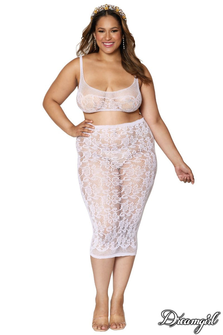 Ensemble Dentelle Séduction Entrelacée Taille Queen