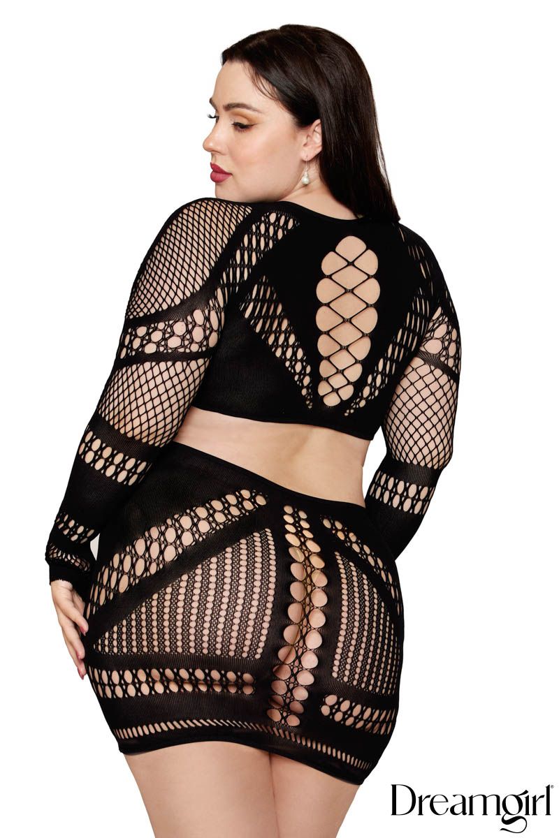 Robe ajusté à manches longues Dreamgirl