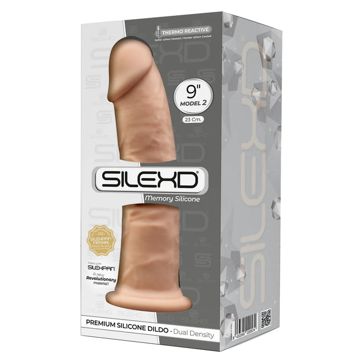 9" Modèle 2 -  Dildo en Silicone Premium Thermoréactif à Mémoire