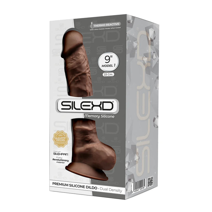 9" Modèle 1 -  Dildo en Silicone Premium Thermoréactif à Mémoire