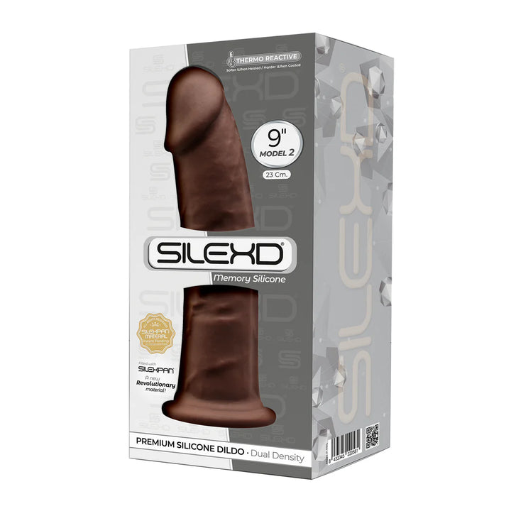 9" Modèle 2 -  Dildo en Silicone Premium Thermoréactif à Mémoire