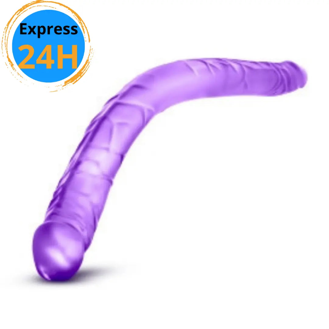 16" Dildo Double - Violet Blush