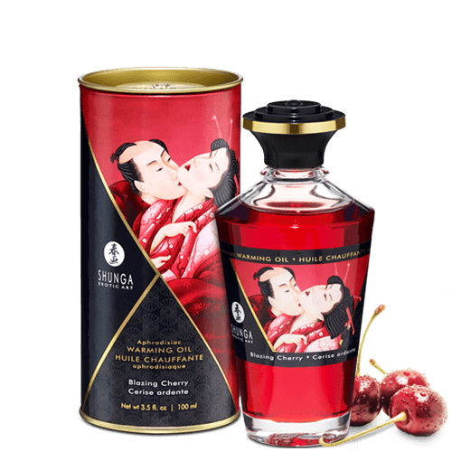 Huile de Massage Chauffante Shunga