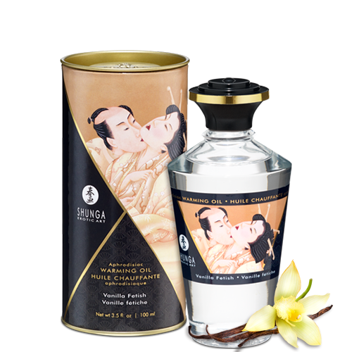 Huile de Massage Chauffante Shunga