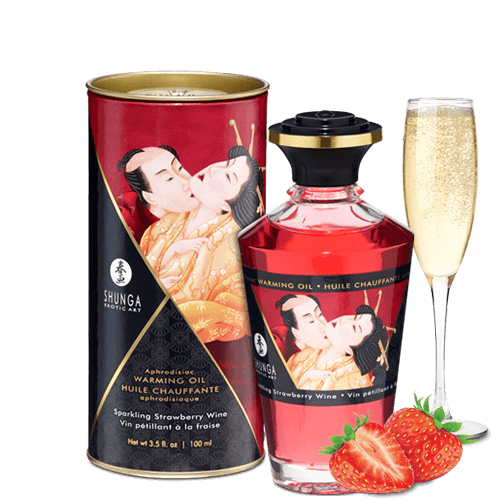 Huile de Massage Chauffante Shunga