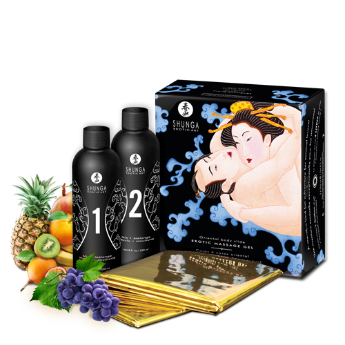 Gelée de massage érotique - Fruits exotiques Shunga