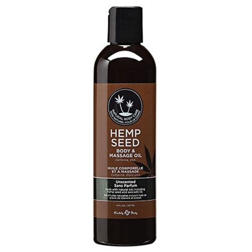 Huile de massage Hemp Seed  8oz Earthly Body