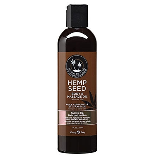Huile de massage Hemp Seed  8oz Earthly Body