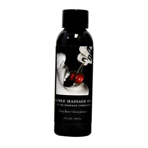 Huile de massage comestible Cerise 2 oz Earthly Body