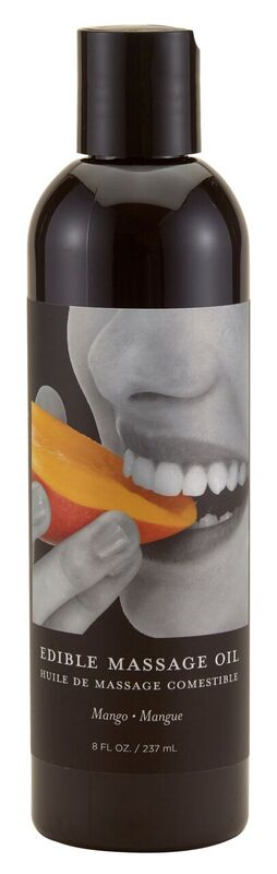 Huile de massage comestible Mangue 8oz Earthly Body