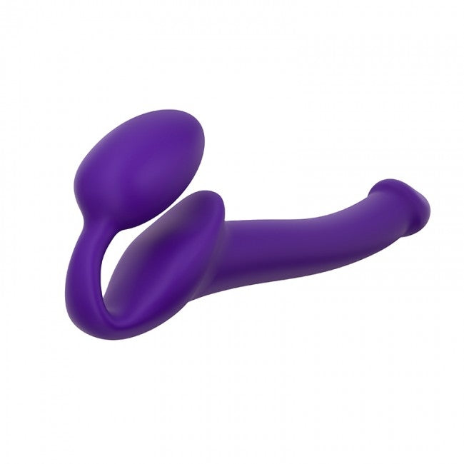 Strap-On réaliste flexible violet - Petit