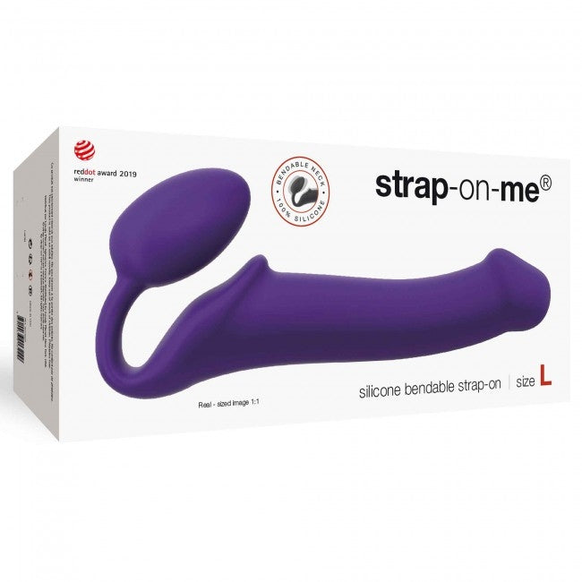 Strap-On réaliste flexible violet - Large