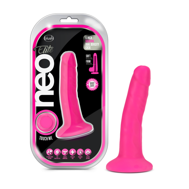 Gode en Silicone de 6 pouces - Rose neo