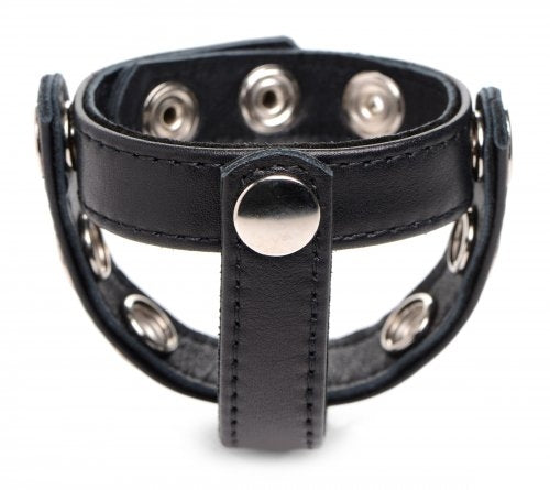 Leather Snap-On Cock Harness xr brands