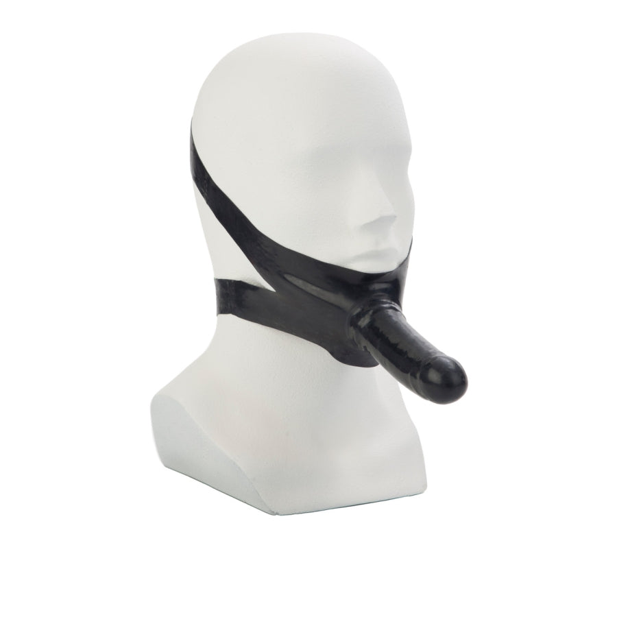 The Original Accommodator Latex Dildo - Black