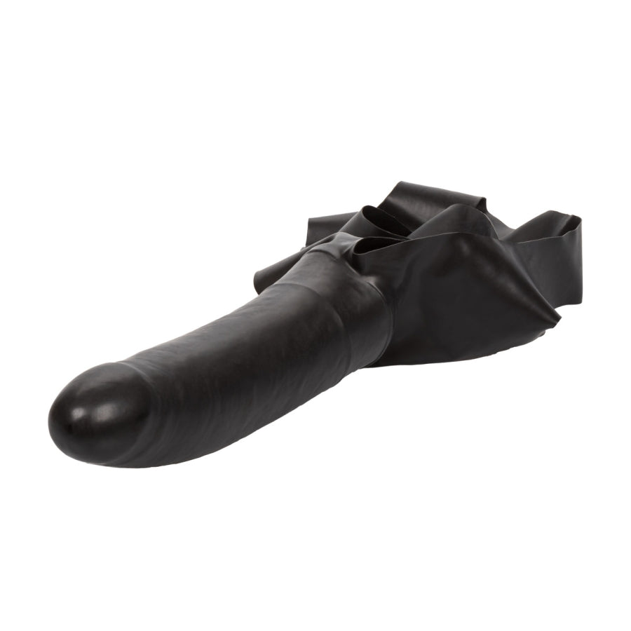 The Original Accommodator Latex Dildo - Black