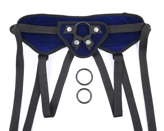 Strap On Luxueux Cobalt (Dildo Non Inclus)