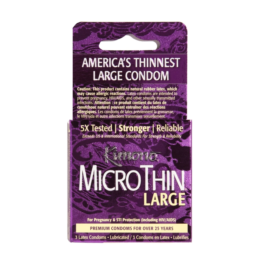 Condoms Minces Large - Boite de 3 Kimono