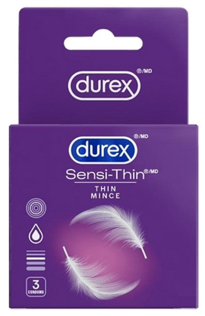 Condoms Ultra-Fin Lubrifié - Boite de 3 durex
