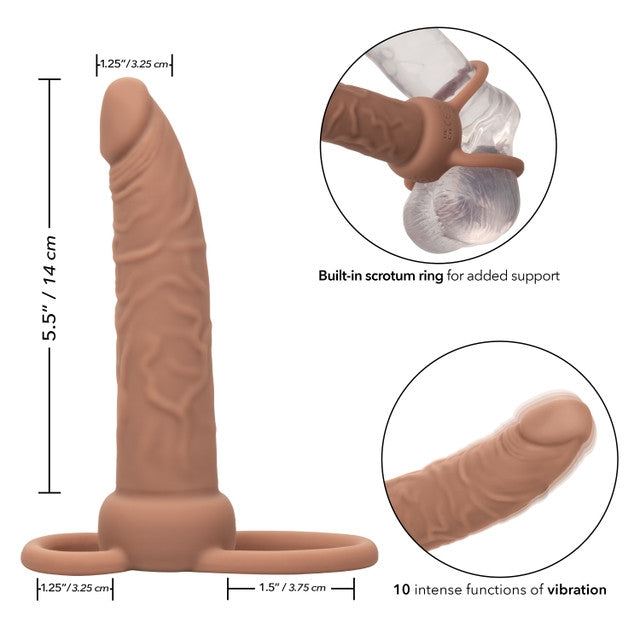 Rechargeable Double Penetrator - Brown