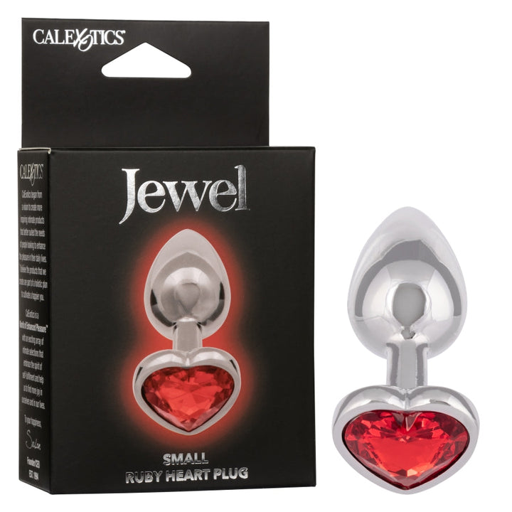 Jewel - Small Ruby Heart Plug