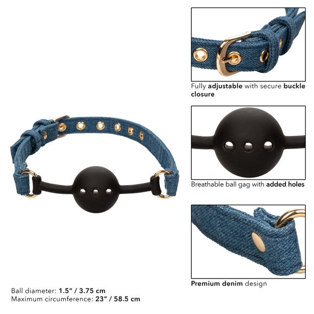 Bâillon Ride 'Em Premium Denim Collection calexotics