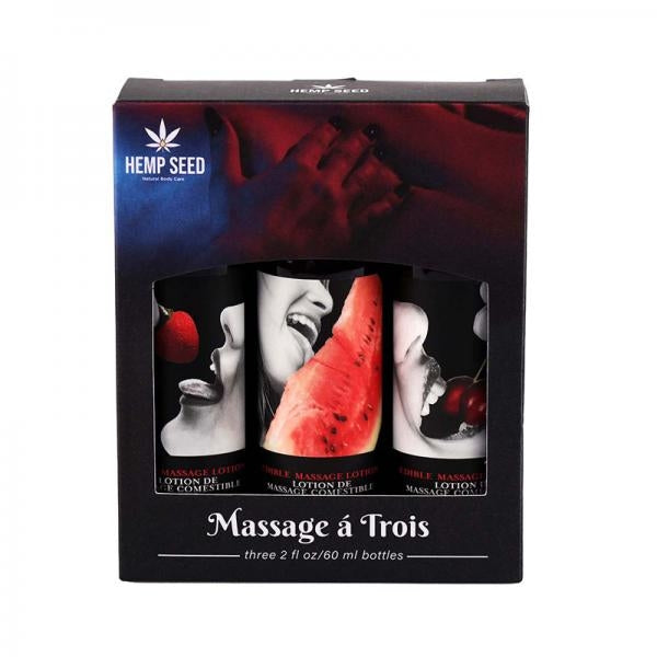 Huile Massage Comestible - Ensemble Cadeau Earthly Body