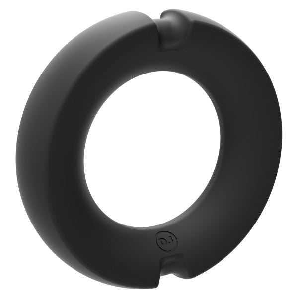 Anneau en métal recouvert de silicone - 45 mm Noir.