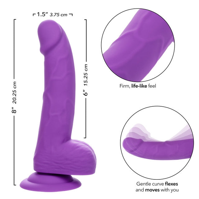 Studs - Dildo Silicone Néon - Violet calexotics