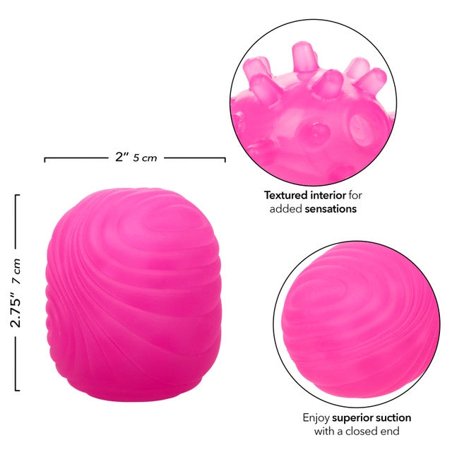 Chaussette élastique - Masturbateur Texturé - Rose calexotics