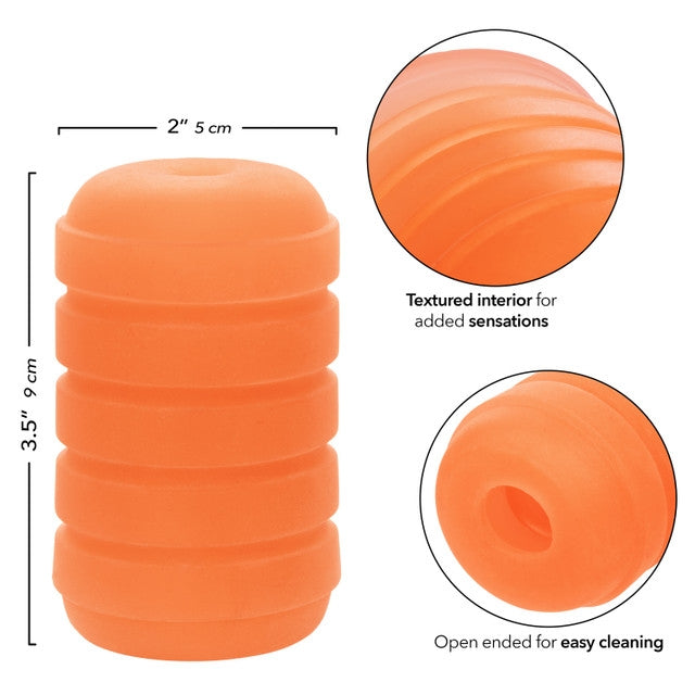 Chaussette élastique - Masturbateur Texturé - Orange calexotics