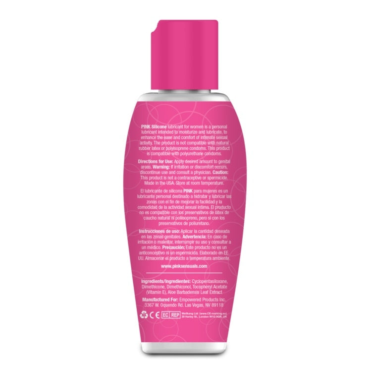 Lubrifiant ''Rose'' en Silicone 2.8oz Pink