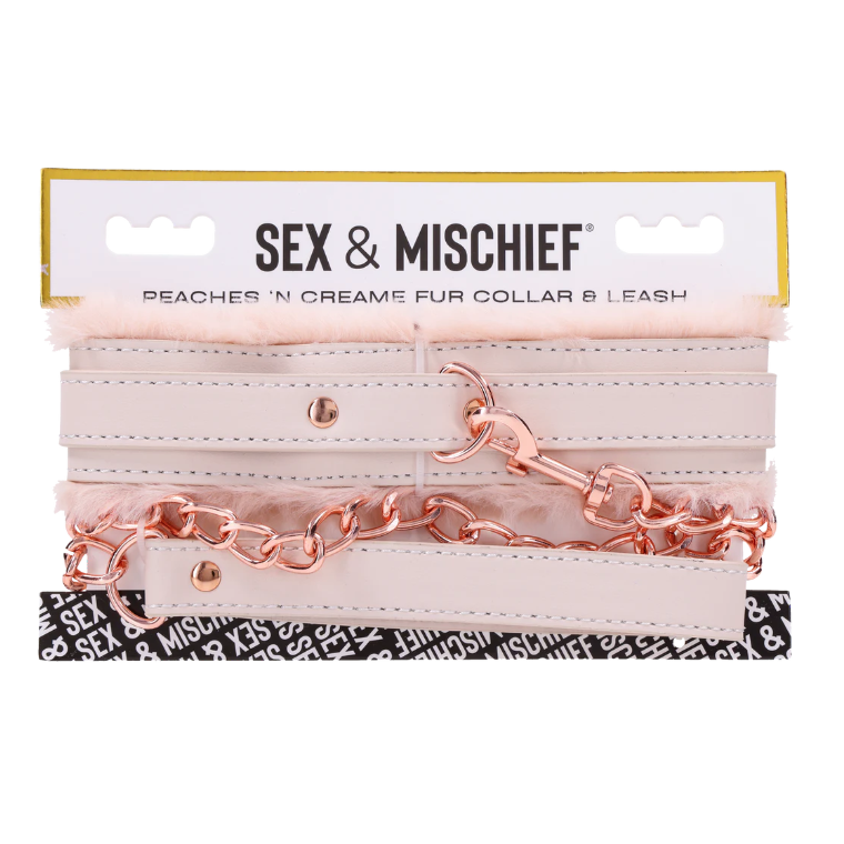 Pêches et Crème - Laisse et Collier Sportsheets