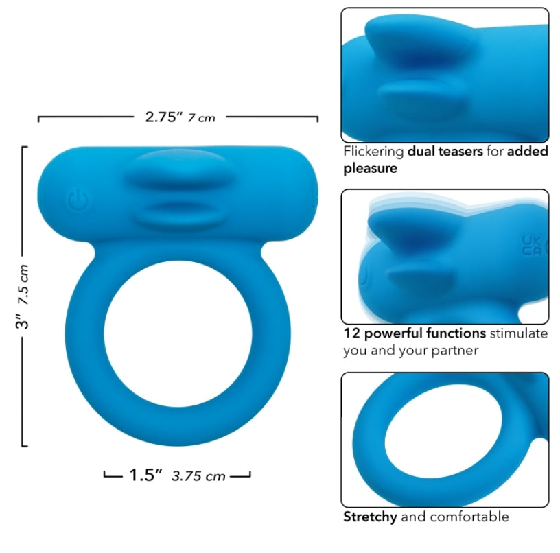 Double Trouble en silicone rechargeable