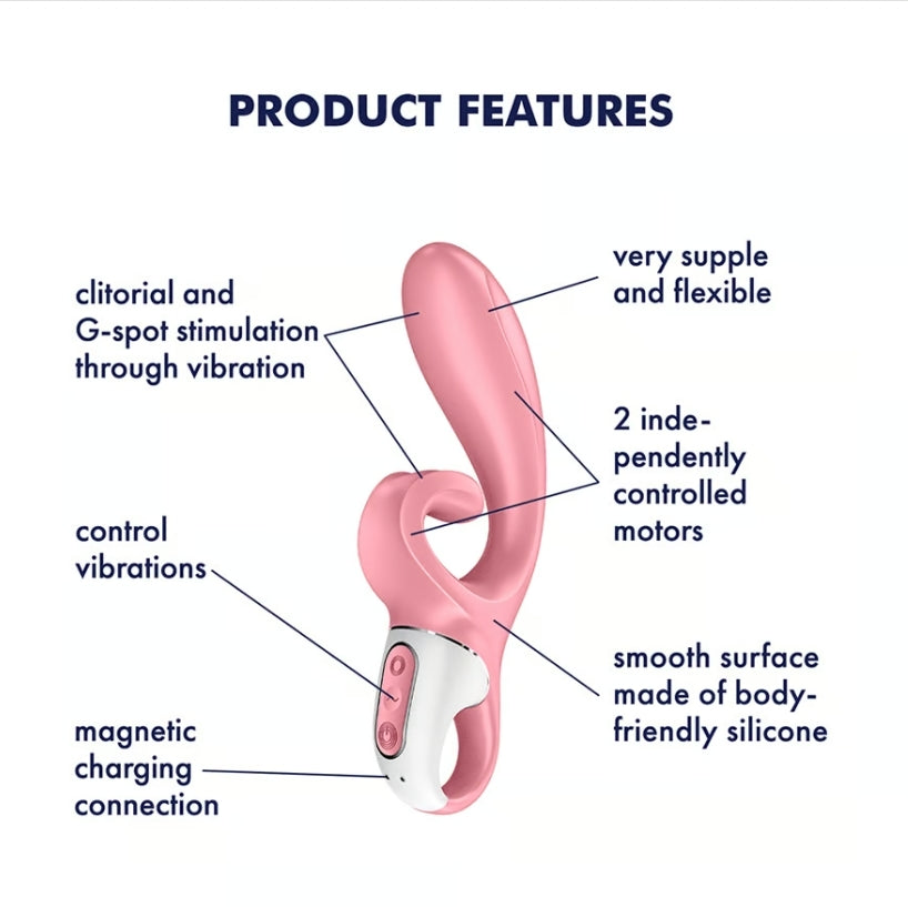 Hug Me Vert – Vibromasseur Rabbit Connecté satisfyer