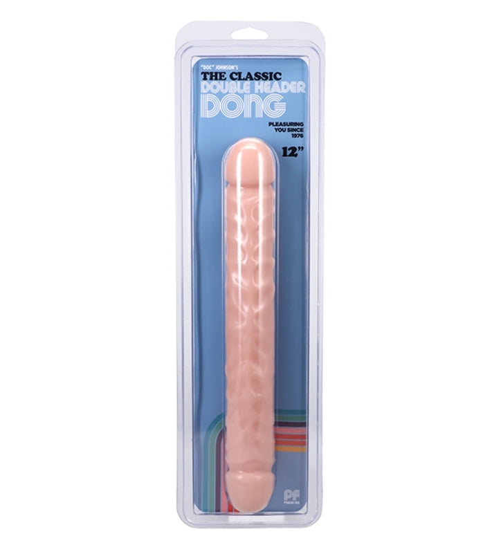 Double Head Dildo 12'' - White