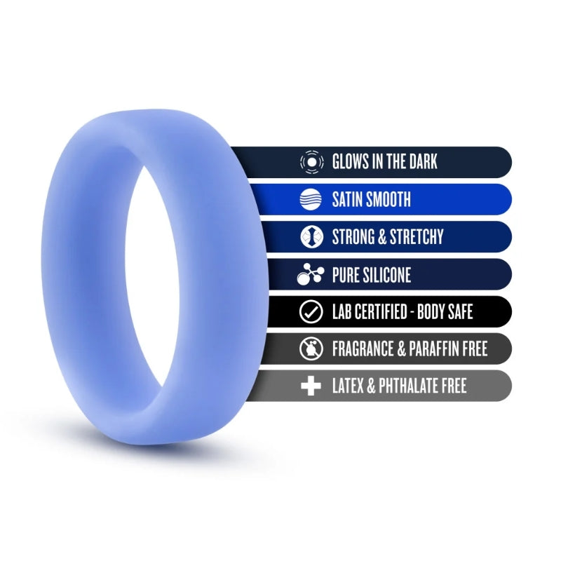 Silicone Glo Cock Ring Blush