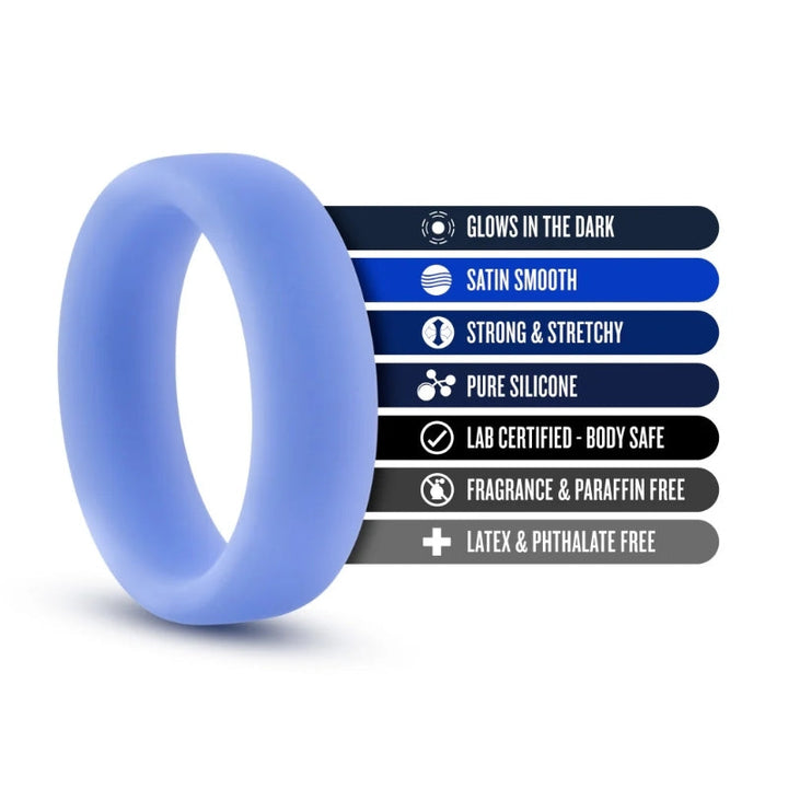 Silicone Glo Cock Ring Blush
