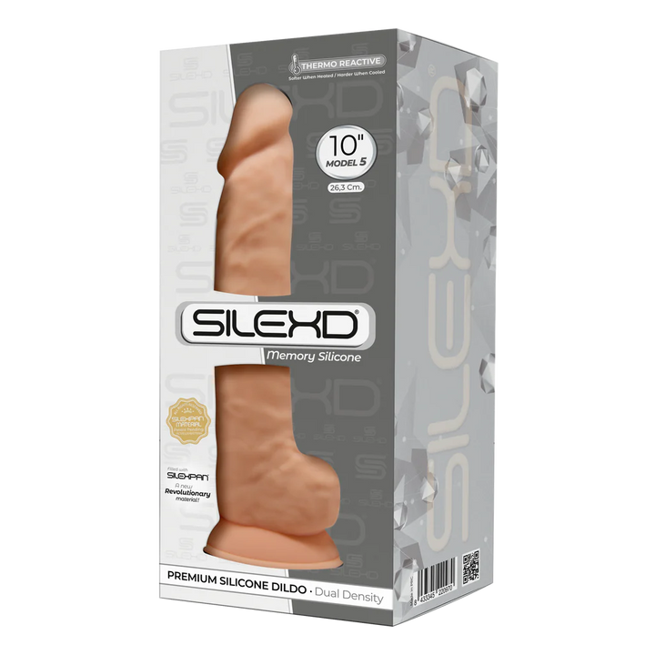 10" Modèle 1 -  Dildo en Silicone Premium Thermoréactif à Mémoire