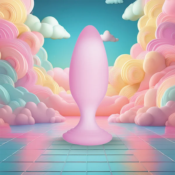 Plug anal en silicone 4 po
