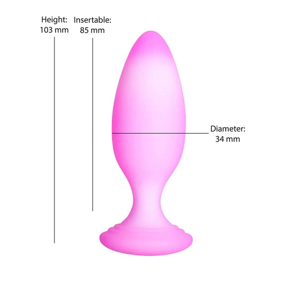 Plug anal en silicone 4 po