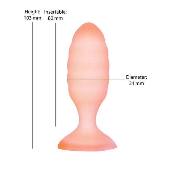 Plug anal en silicone 4 po