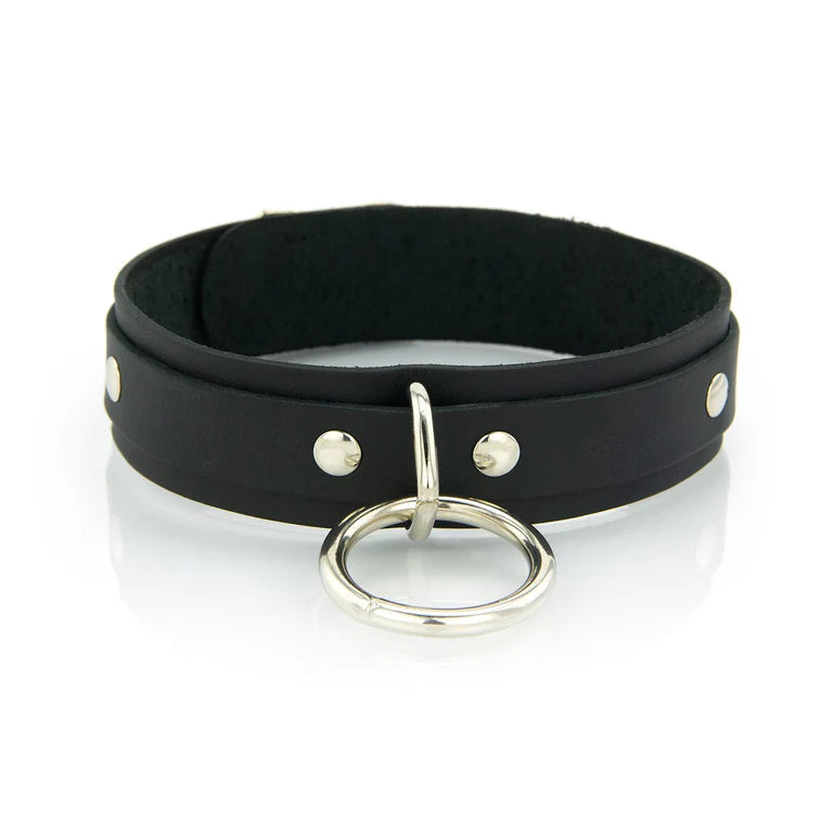 Collier Cuir Anneau 50 nuances