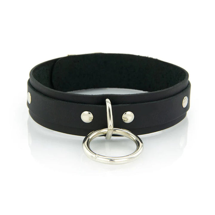Collier Cuir Anneau 50 nuances